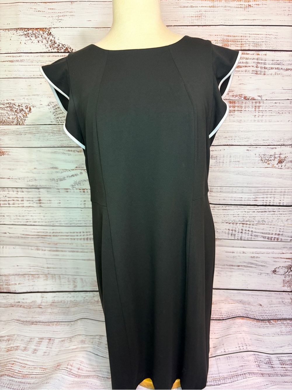 Talbot’s Flutter Sleeve Shift Dress - little black dress